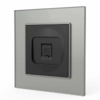 Glass CMB-021 Телефонная розетка（Черный-графит）