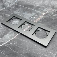 Grace MC-103  3-постовая рамка (Графит-Матовый)