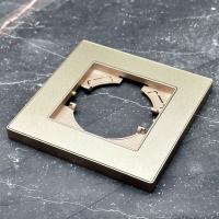 Cristal G-101 1-постовая рамка（Акрил）(Золото-Матовый)