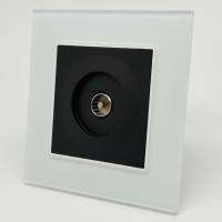 Glass WMB-019 Телевизионная розетка（Черный-белый）
