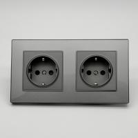 Cristal MMC-2013 2 розетки с заземлением（Графит）