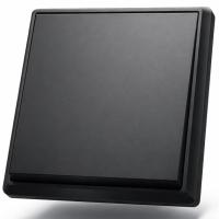 Elegant MTB-002 1 клавишный проходной выключатель (Черный-Матовый）