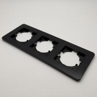 Aluminum B-103 3-поставая рамка （Алюминиевая）Черный