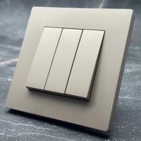 Grace MMG-010 3 клавишный 1 полюсный выключатель（Золотой）