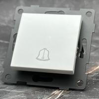 MW-027 Переключатель дверного звонка, без рамки（Белый-Матовый）