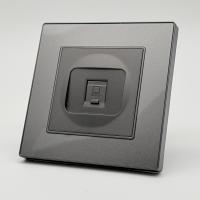 Cristal MMC-022 Компьютерная розетка RJ-45 cat5e 1GB （Графит-Матовый）