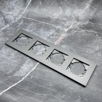 Grace MC-104 4-постовая рамка (Графит-Матовый)