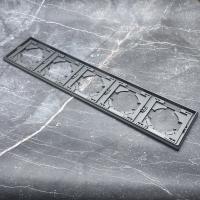 Elegant C-105 5-постовая рамка（Графит-Матовый）