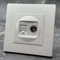 Grace MMW-024 Компьютерная cat 6e+телефонная розетка（Белый）