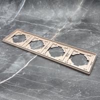 Elegant G-104 4-постовая рамка（Золото-Матовый）