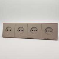 Elegant MTG-4012 4 розетки без заземления（Золото-Матовый）