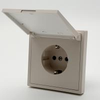 Art MTS-017 Розетка с/з с крышкой（Кашемир-Матовый）