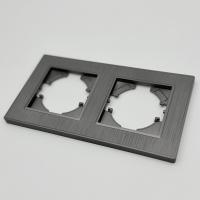 Nature MC-102 2-постовая рамка (Рифленая) Графит-Матовый