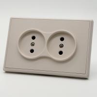 Elegant MTS-031 Розетка двойная  без заземления 120（Кашемир-Матовый）