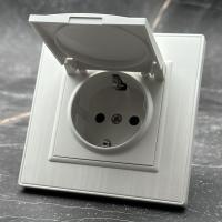 Nature MMW-017 Розетка с/з с крышкой（Белый）