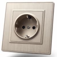 Nature MMG-013 Розетка   с заземлением（Золотой）