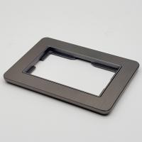 Aluminum C-110 1 постовая под двойную розетку 120 мм（Алюминиевая）Графит