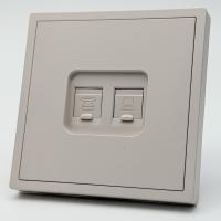 Art MTS-023 Телефонная+Компьютерная розетка без рамки RJ-45 cat6e 10GB（Кашемир-Матовый）