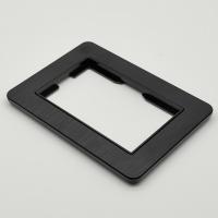 Aluminum B-110 1 постовая под двойную розетку 120 мм（Алюминиевая）(Черный-Матовый)