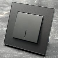 Cristal MMC-004 1 клавишный 1 полюсный выключатель с LED（Серый）