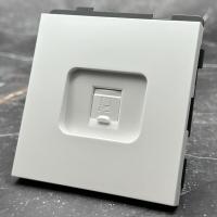 TW-020 Компьютерная розетка RJ-45 cat6e 10GB без рамки（Белый-Матовый)