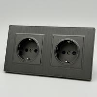 Nature MMC-2013 2 розетки с заземлением（Графит）