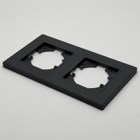 Nature MB-102 2-постовая рамка (Рифленая) Черный-Матовый