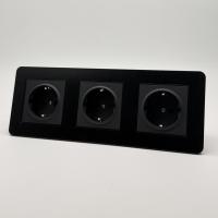 Aluminum MMB-3013 3 розетки с заземлением (Черный)