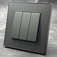 Cristal MMC-010 3 клавишный 1 полюсный выключатель（Серый）