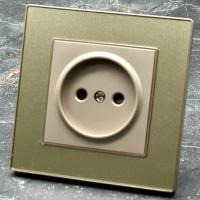 Cristal MMG-012 Розетка   без заземления（Золотой）