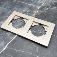 Grace MG-102 2-постовая рамка (Золото-Матовый)