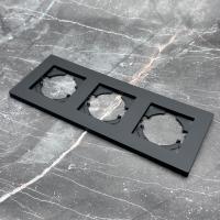 Grace MB-103 3-постовая рамка (Черный-Матовый)