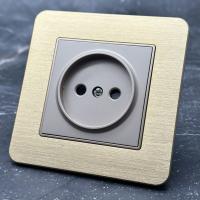 Aluminum MMG-012 Розетка   без заземления（Золотой）
