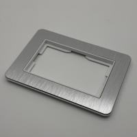 Aluminum W-110 1 постовая под двойную розетку 120 мм（Алюминиевая）(Белый-Матовый)