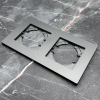 Grace MC-102 2-постовая рамка (Графит-Матовый)