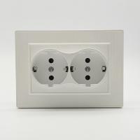 Nature MMW-030 Розетка двойная  с заземлением 120（Белый-Матовый）