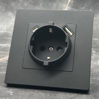 Grace MMB-015 Розетка   с заземлением USB+TYPE-C（Черный）