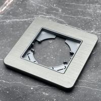 Aluminum C-101 1-постовая рамка（Алюминиевая) (Графит-Матовый)