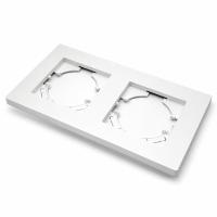 Grace MW-102 2-постовая рамка (Белый-Матовый)