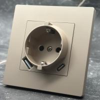 Grace MMG-015 Розетка   с заземлением USB+TYPE-C（Золотой）