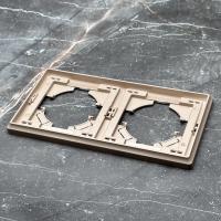 Elegant G-102 2-постовая рамка（Золото-Матовый）