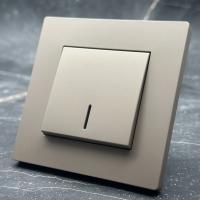 Grace MMG-004 1 клавишный 1 полюсный выключатель с LED（Золотой）