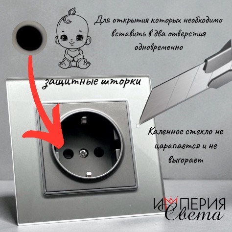 Glass MMC-013 Розетка   с заземлением（Серый）