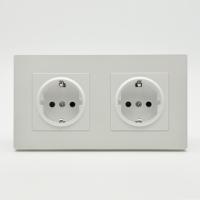 Grace MMW-2013 2 розетки с заземлением（Белый）