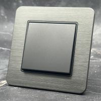 Aluminum MMC-002 1 клавишный проходной выключатель（Серый）