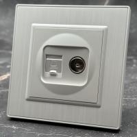 Nature MMW-024 Компьютерная cat 6e+телефонная розетка（Белый）