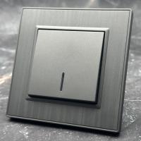 Nature MMC-004 1 клавишный 1 полюсный выключатель с LED（Серый）