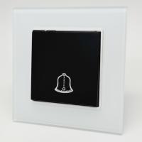 Glass WMB-027 Переключатель дверного звонка（Черный-белый）