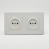 Cristal MMW-2012 2 розетки без заземления（Белый）