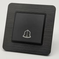 Aluminum MMB-027 Переключатель дверного звонка（Черный-Матовый）